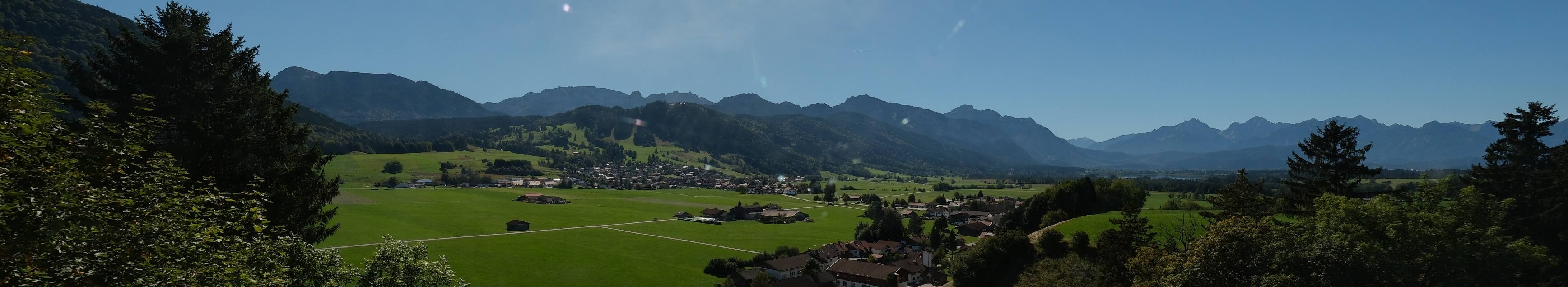 Archiv Foto Webcam Halblech - Blick über Buching