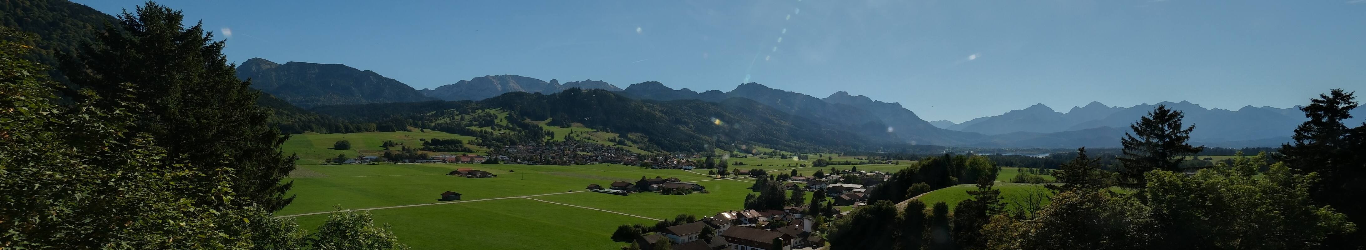 Archiv Foto Webcam Halblech - Blick über Buching