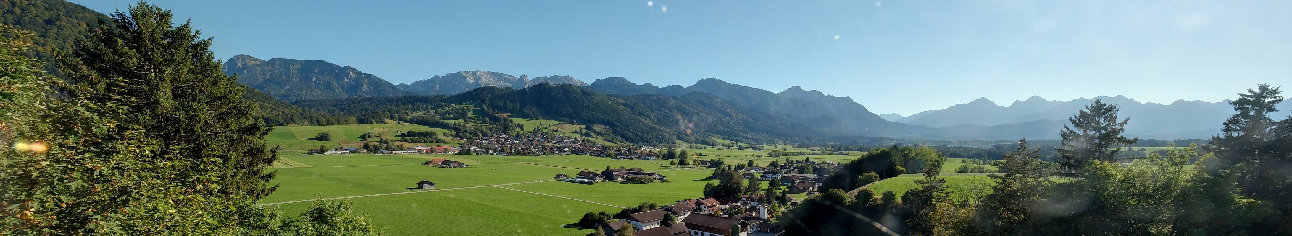 Archiv Foto Webcam Halblech - Blick über Buching