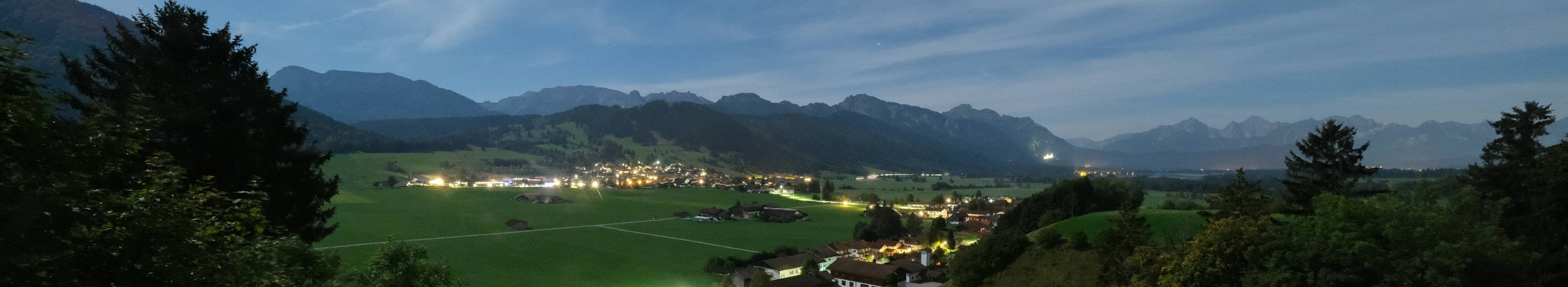 Archiv Foto Webcam Halblech - Blick über Buching