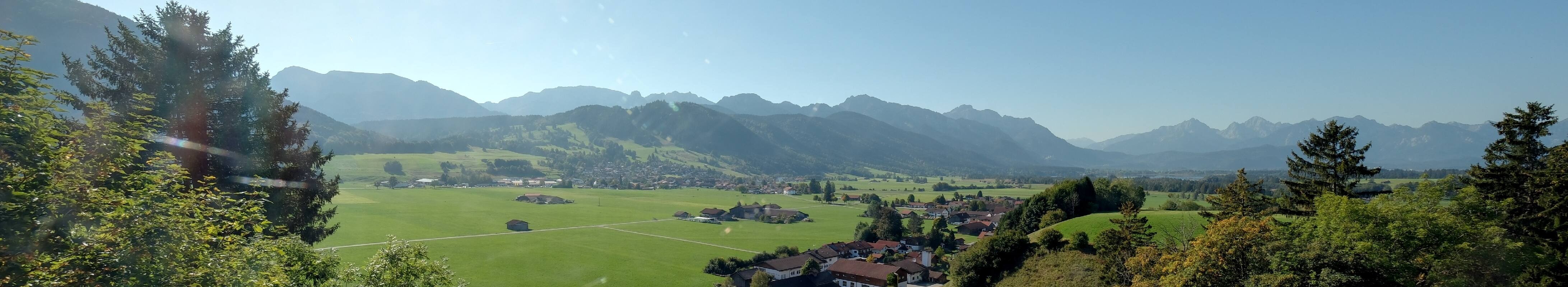 Archiv Foto Webcam Halblech - Blick über Buching