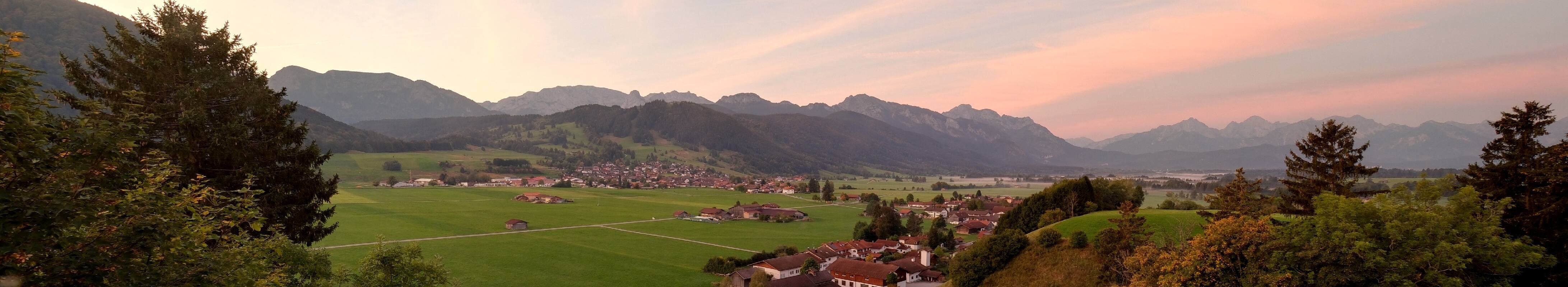 Archiv Foto Webcam Halblech - Blick über Buching