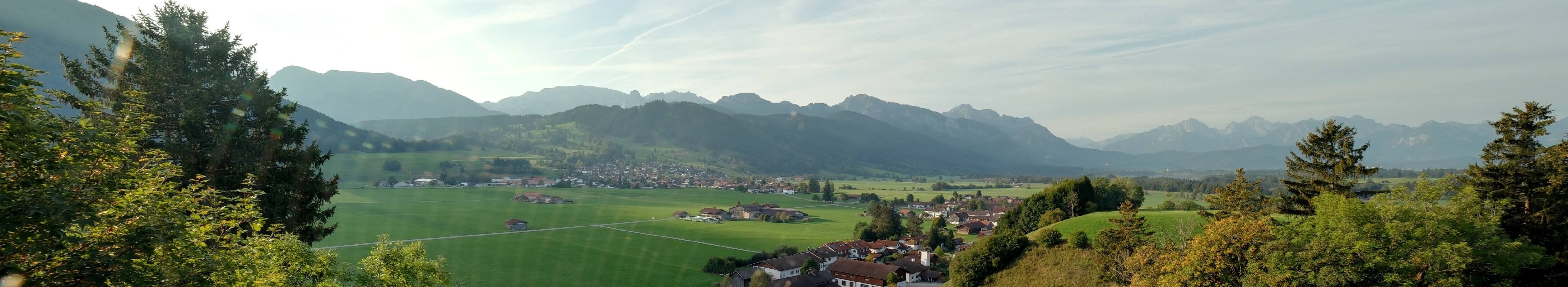 Archiv Foto Webcam Halblech - Blick über Buching