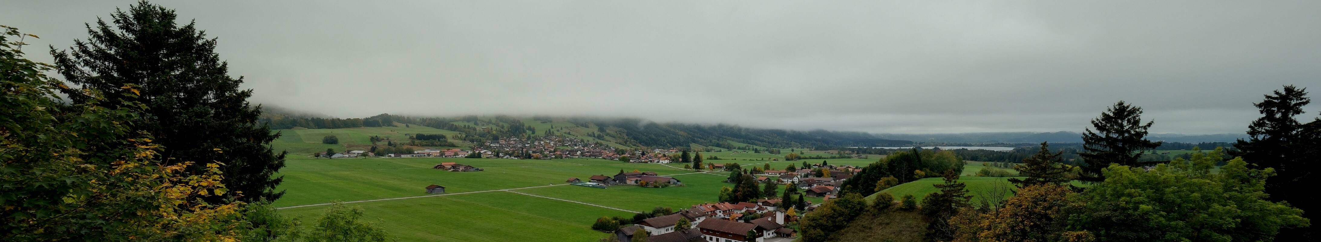 Archiv Foto Webcam Halblech - Blick über Buching