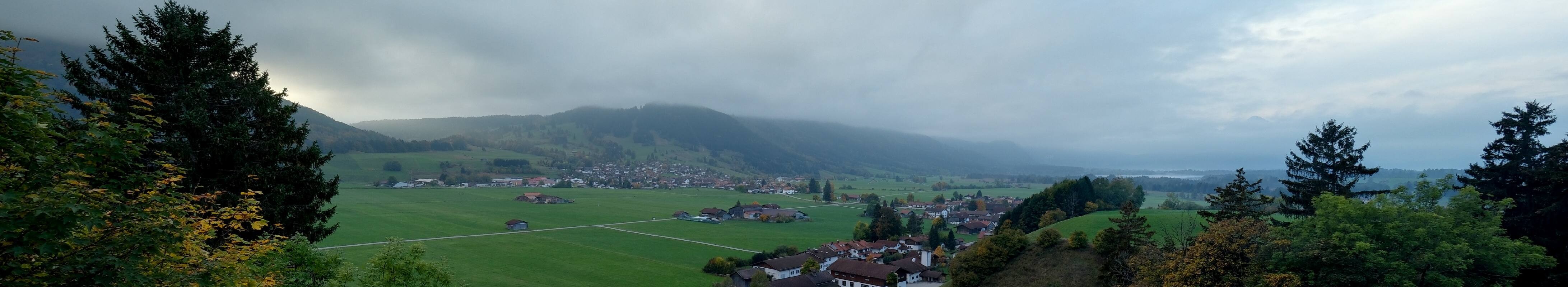 Archiv Foto Webcam Halblech - Blick über Buching
