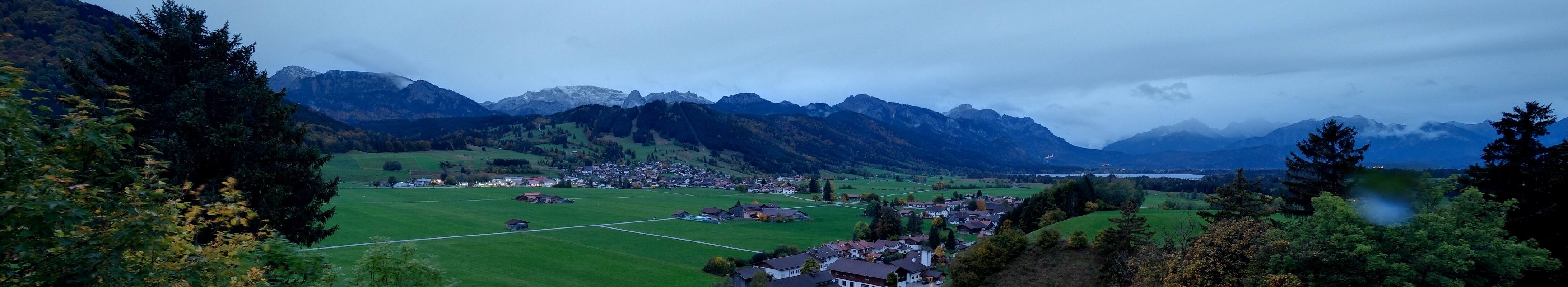 Archiv Foto Webcam Halblech - Blick über Buching