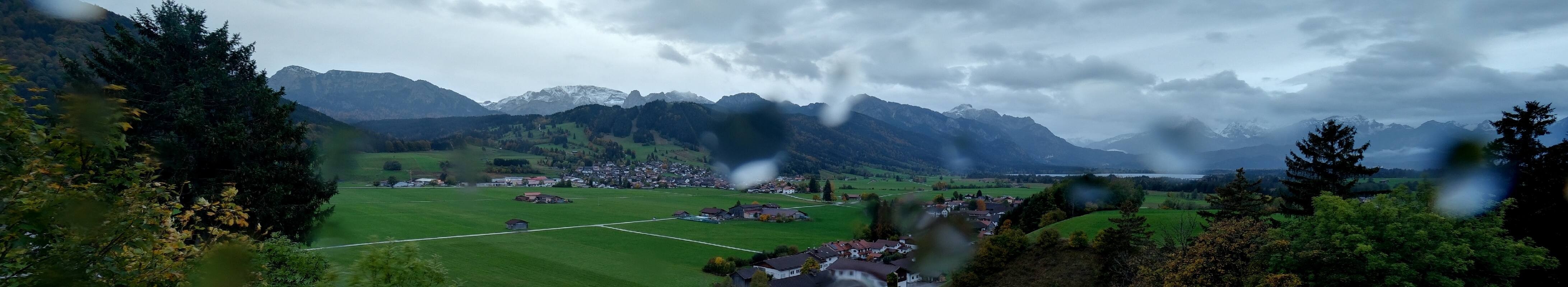 Archiv Foto Webcam Halblech - Blick über Buching