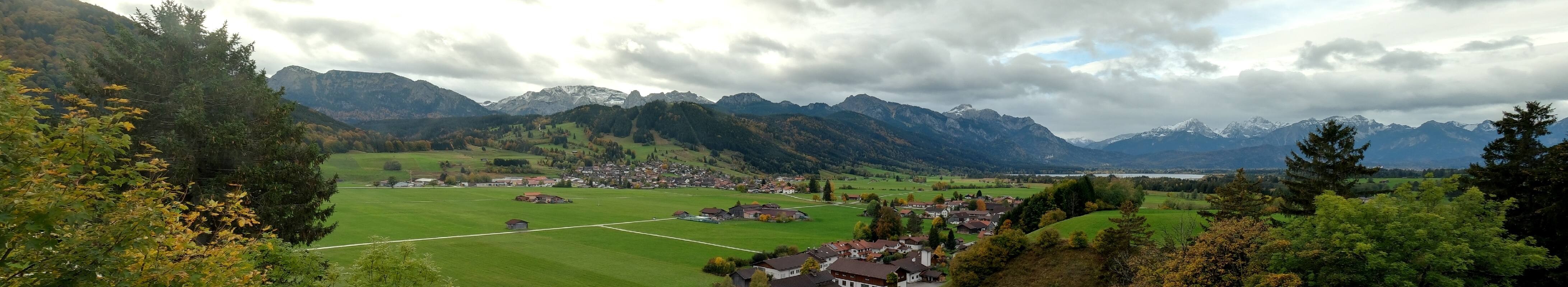 Archiv Foto Webcam Halblech - Blick über Buching