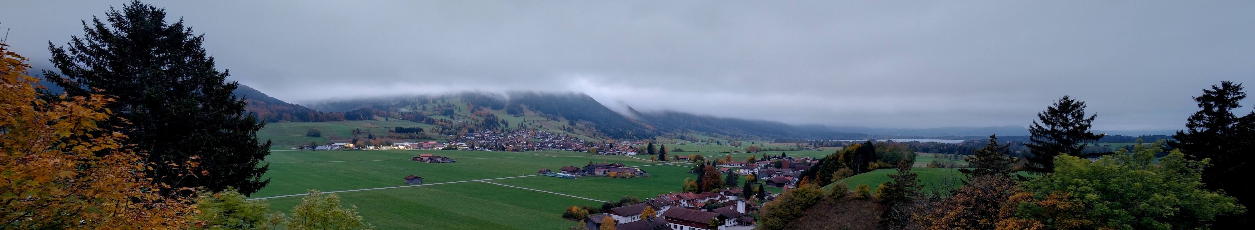Archiv Foto Webcam Halblech - Blick über Buching