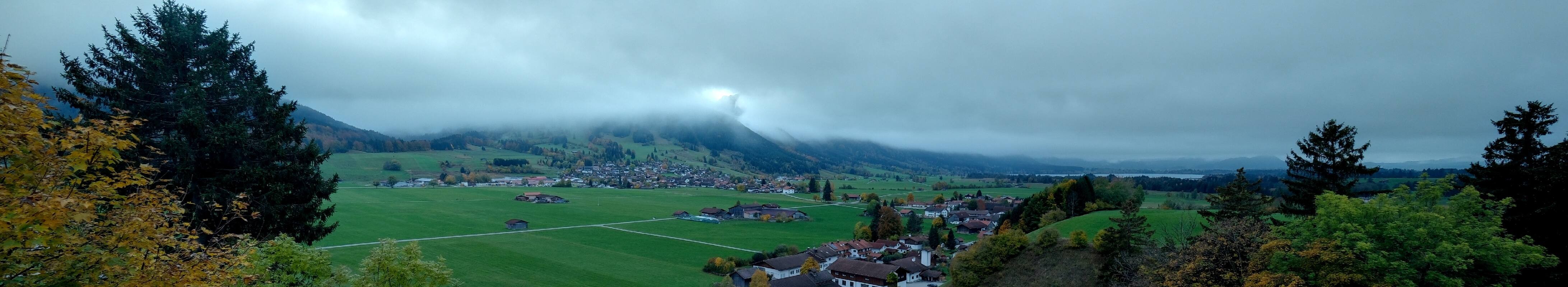 Archiv Foto Webcam Halblech - Blick über Buching