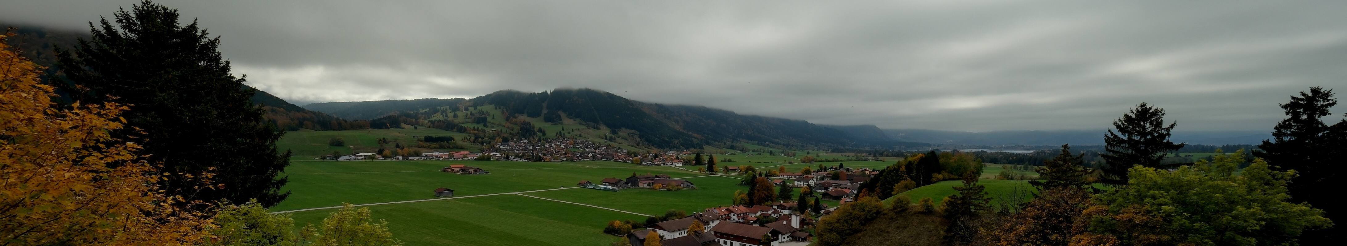 Archiv Foto Webcam Halblech - Blick über Buching