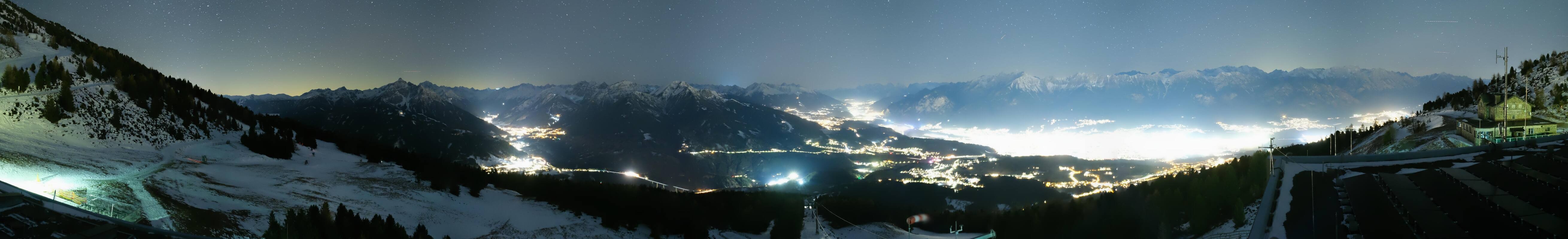 Archiv Foto Webcam Patscherkofel - Blick auf Innsbruck