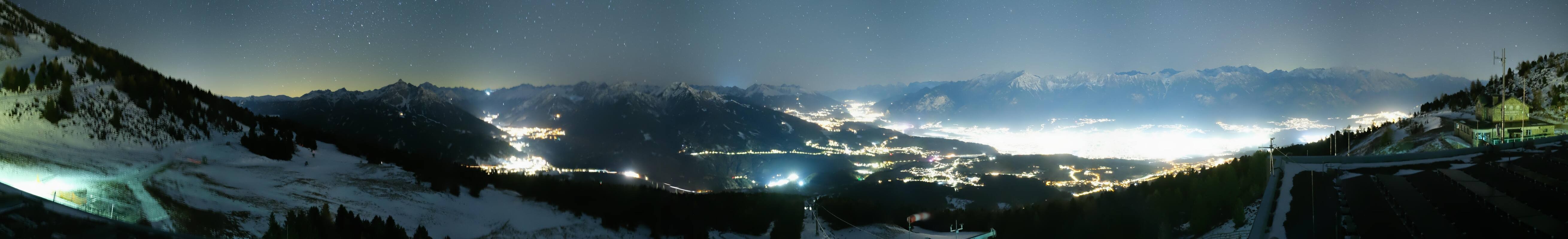 Archiv Foto Webcam Patscherkofel - Blick auf Innsbruck