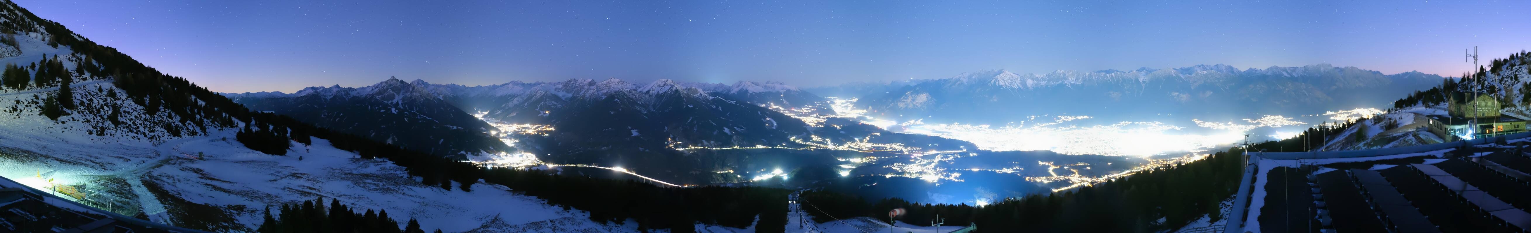 Archiv Foto Webcam Patscherkofel - Blick auf Innsbruck