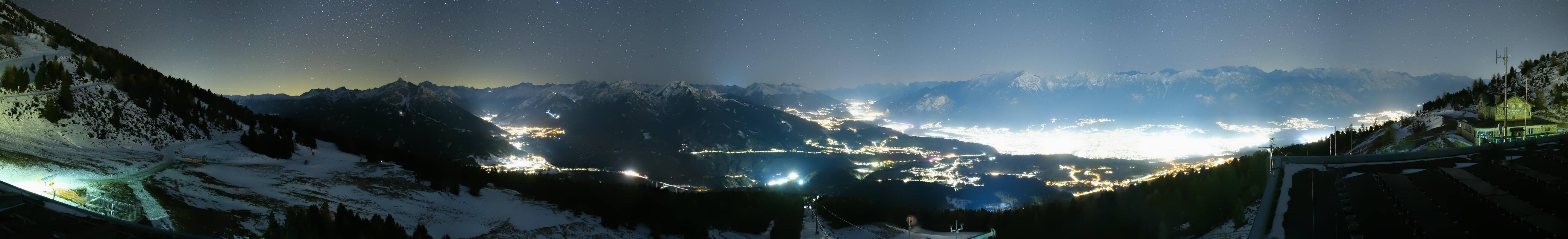 Archiv Foto Webcam Patscherkofel - Blick auf Innsbruck