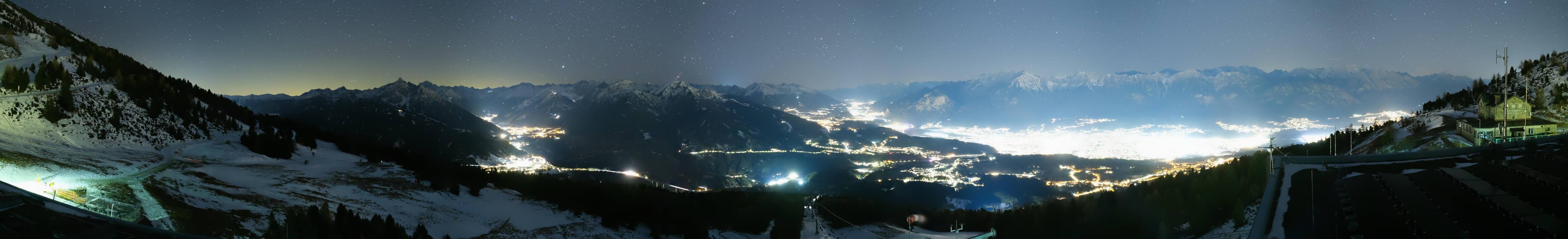 Archiv Foto Webcam Patscherkofel - Blick auf Innsbruck