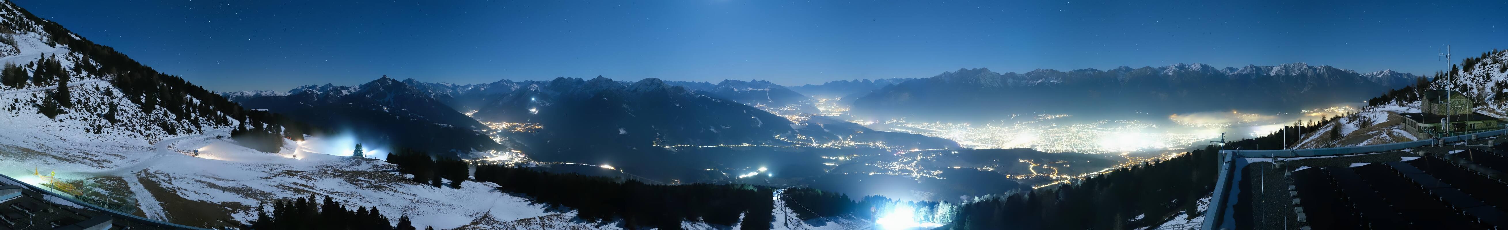 Archiv Foto Webcam Patscherkofel - Blick auf Innsbruck