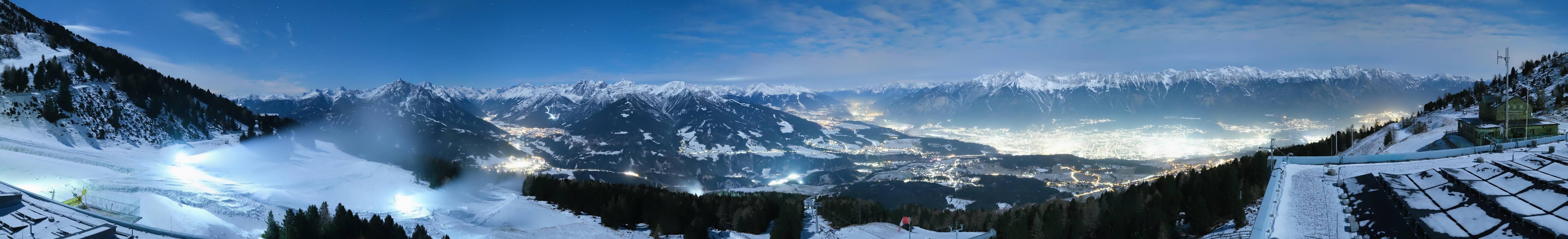 Archiv Foto Webcam Patscherkofel - Blick auf Innsbruck