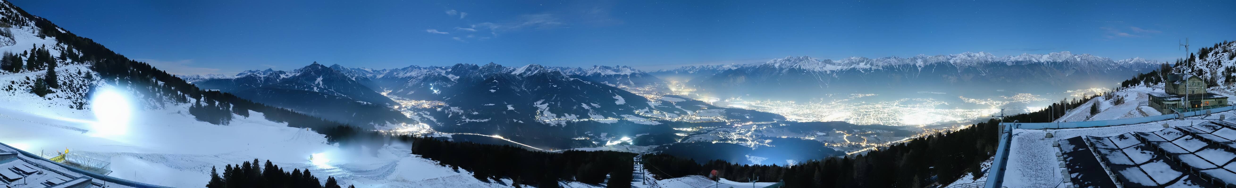 Archiv Foto Webcam Patscherkofel - Blick auf Innsbruck