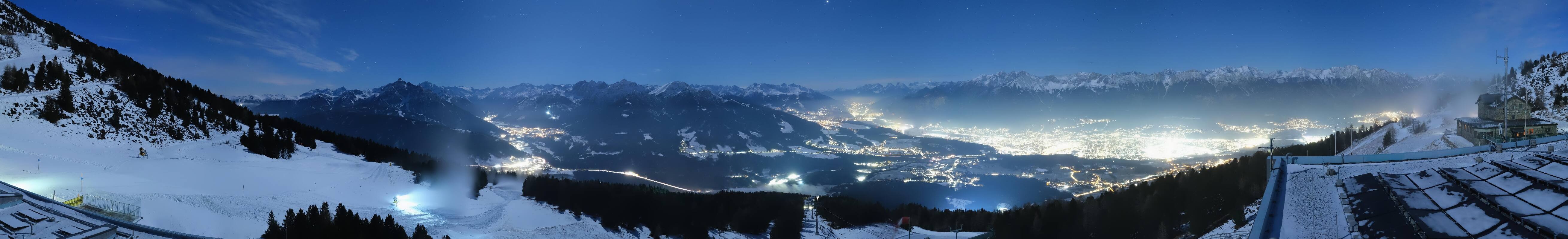 Archiv Foto Webcam Patscherkofel - Blick auf Innsbruck