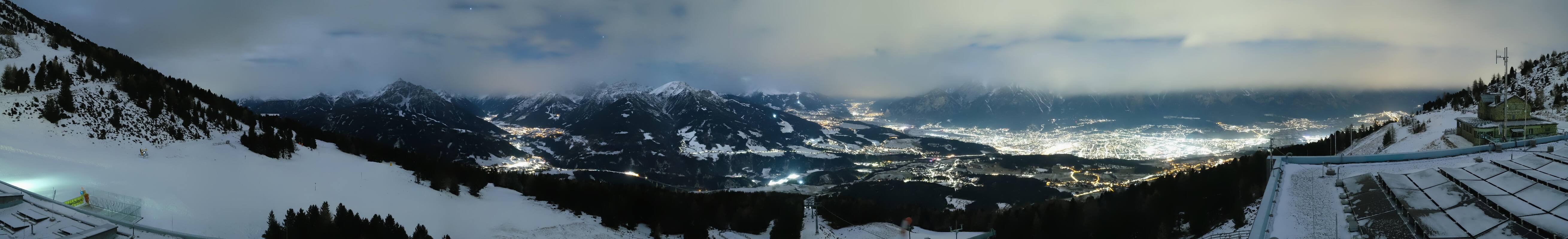 Archiv Foto Webcam Patscherkofel - Blick auf Innsbruck