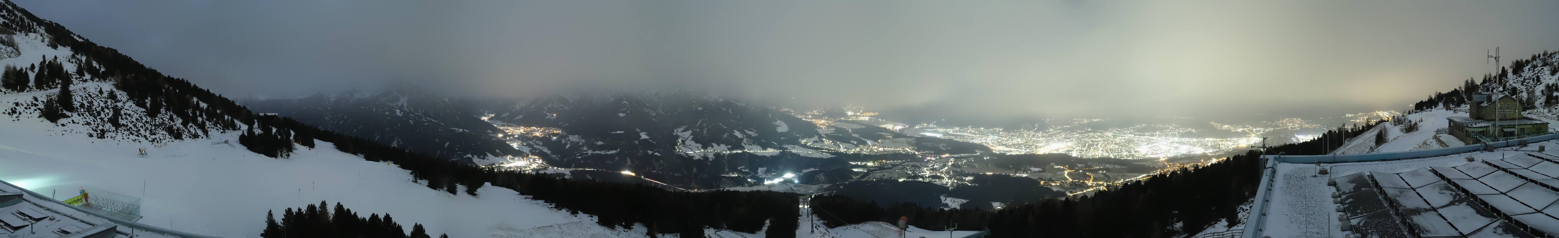 Archiv Foto Webcam Patscherkofel - Blick auf Innsbruck