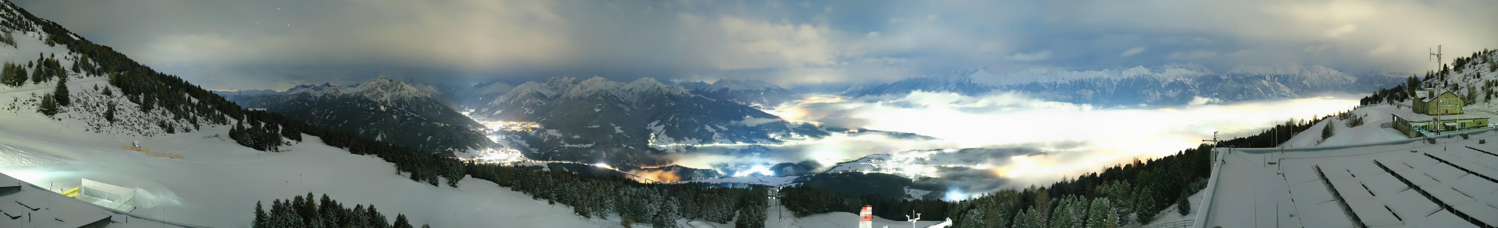 Archiv Foto Webcam Patscherkofel - Blick auf Innsbruck