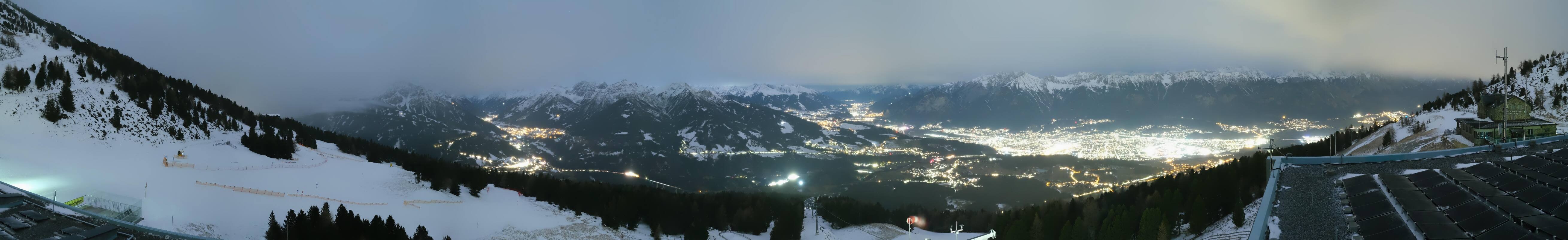 Archiv Foto Webcam Patscherkofel - Blick auf Innsbruck
