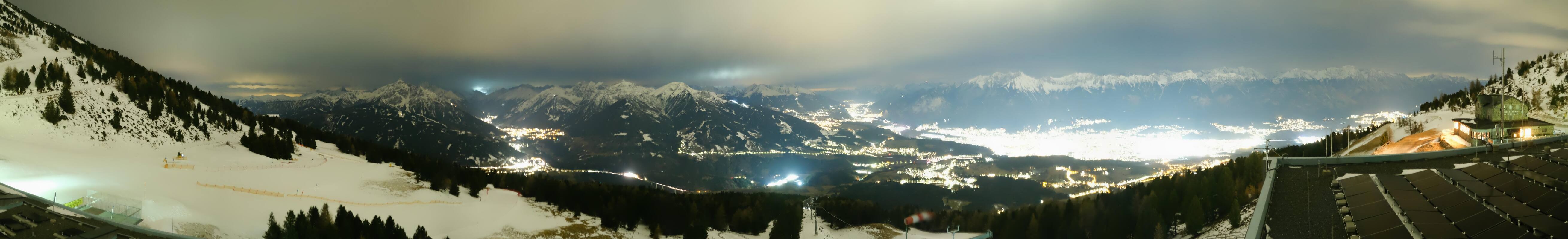 Archiv Foto Webcam Patscherkofel - Blick auf Innsbruck