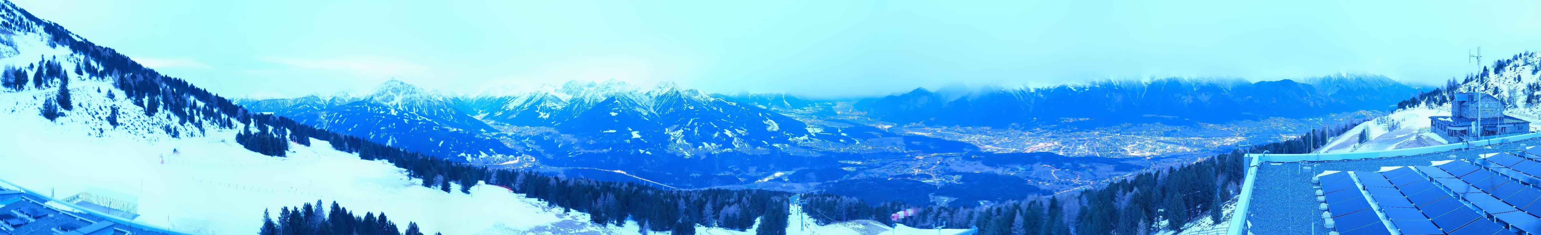 Archiv Foto Webcam Patscherkofel - Blick auf Innsbruck