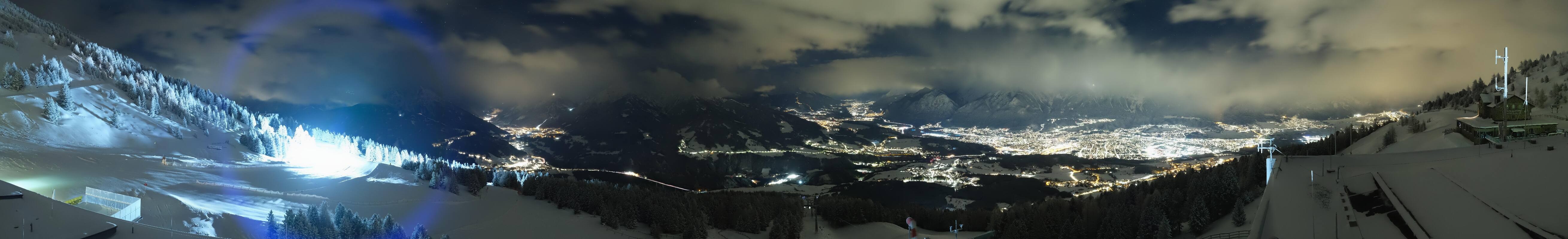 Archiv Foto Webcam Patscherkofel - Blick auf Innsbruck