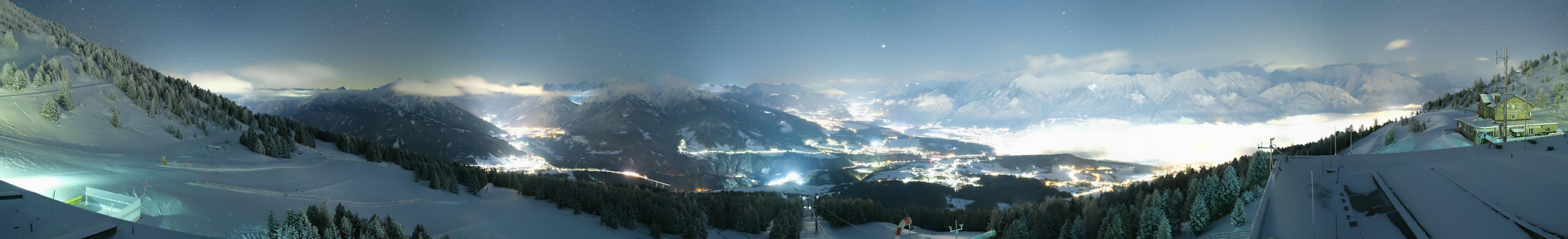 Archiv Foto Webcam Patscherkofel - Blick auf Innsbruck