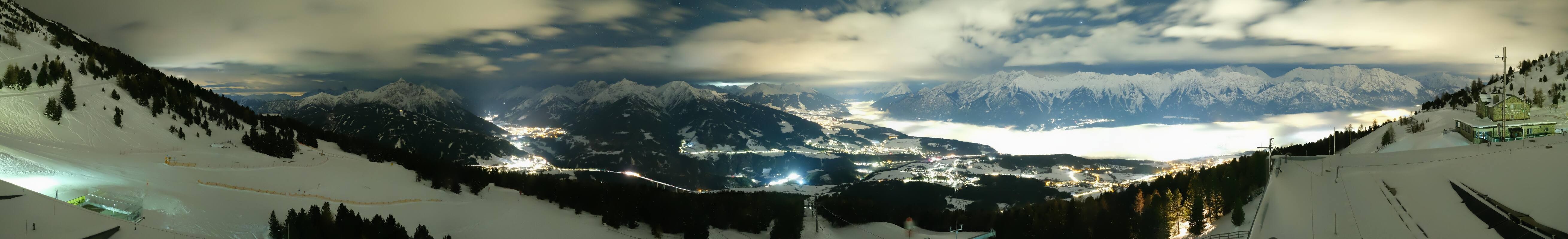 Archiv Foto Webcam Patscherkofel - Blick auf Innsbruck
