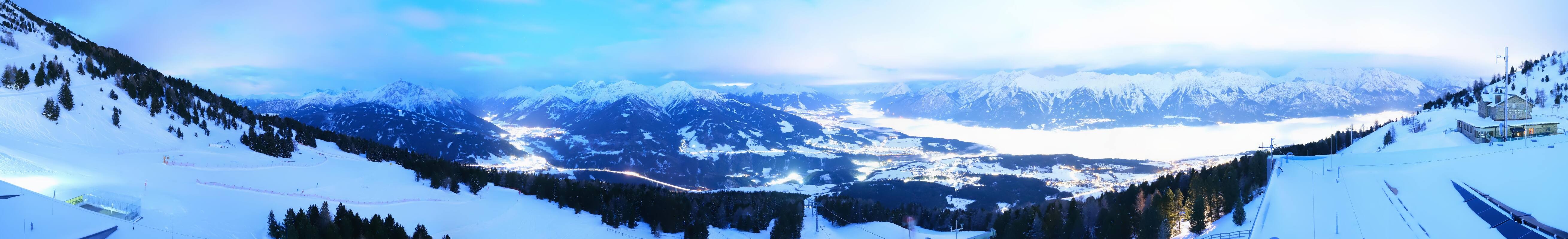 Archiv Foto Webcam Patscherkofel - Blick auf Innsbruck