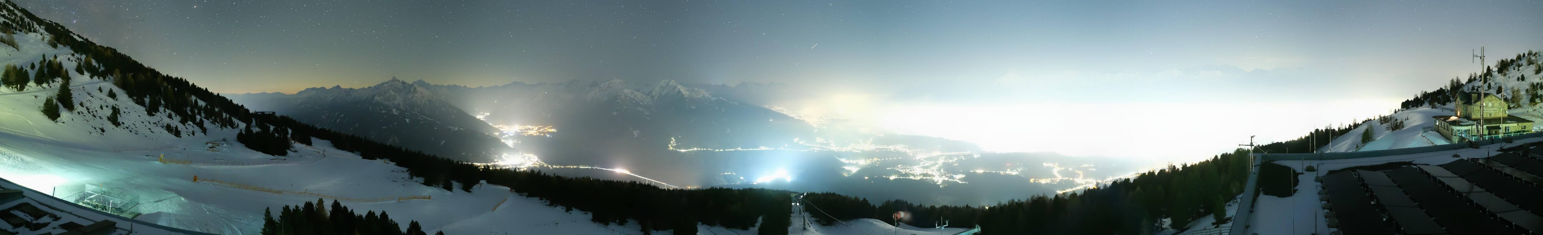 Archiv Foto Webcam Patscherkofel - Blick auf Innsbruck