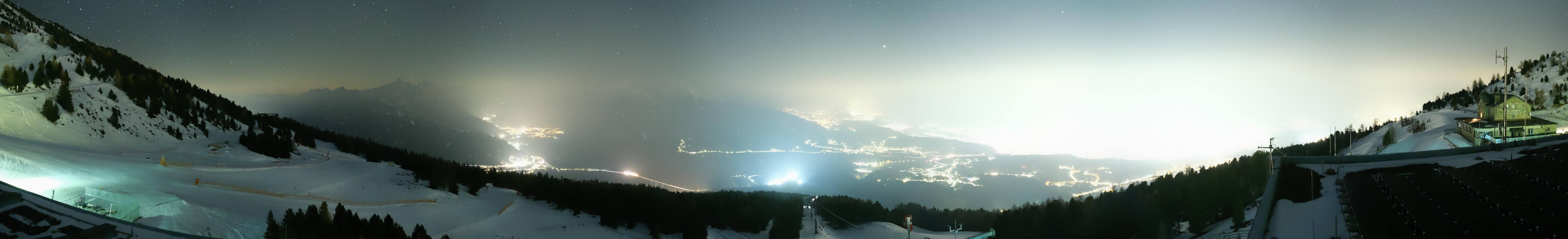 Archiv Foto Webcam Patscherkofel - Blick auf Innsbruck