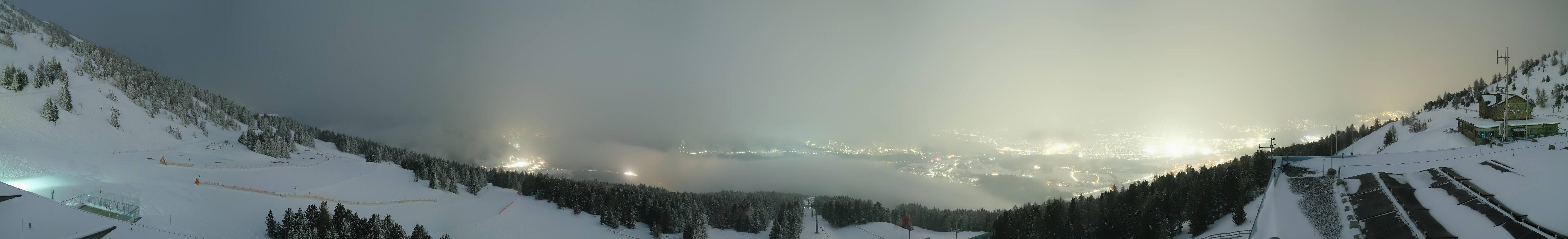 Archiv Foto Webcam Patscherkofel - Blick auf Innsbruck