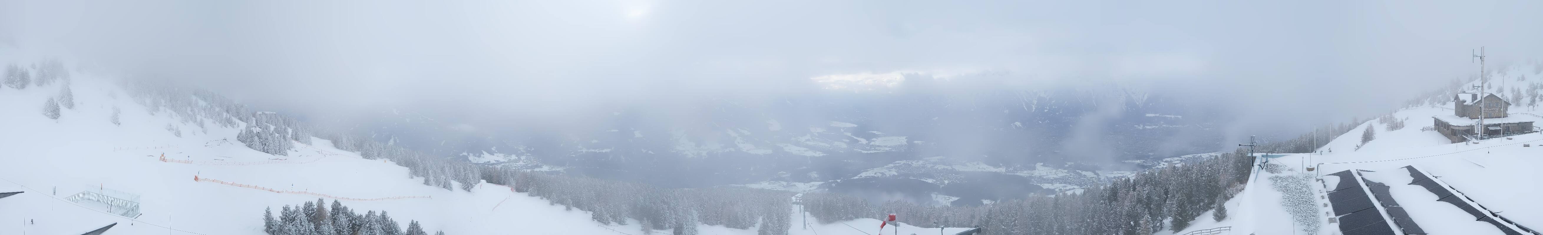 Archiv Foto Webcam Patscherkofel - Blick auf Innsbruck
