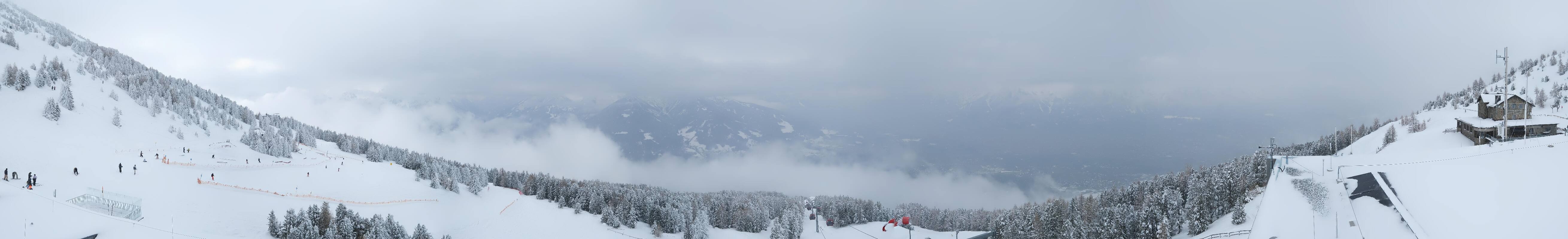 Archiv Foto Webcam Patscherkofel - Blick auf Innsbruck