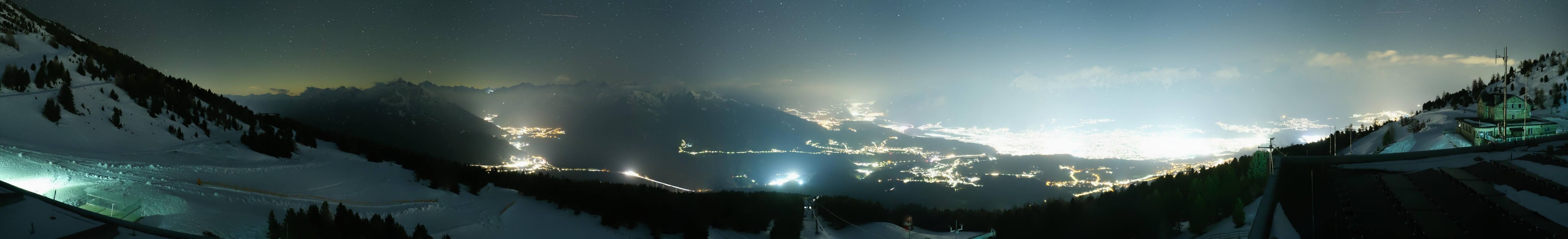 Archiv Foto Webcam Patscherkofel - Blick auf Innsbruck