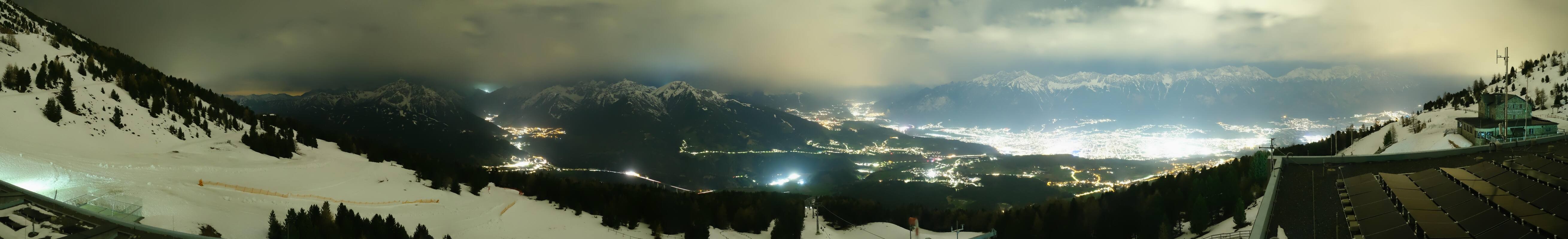 Archiv Foto Webcam Patscherkofel - Blick auf Innsbruck
