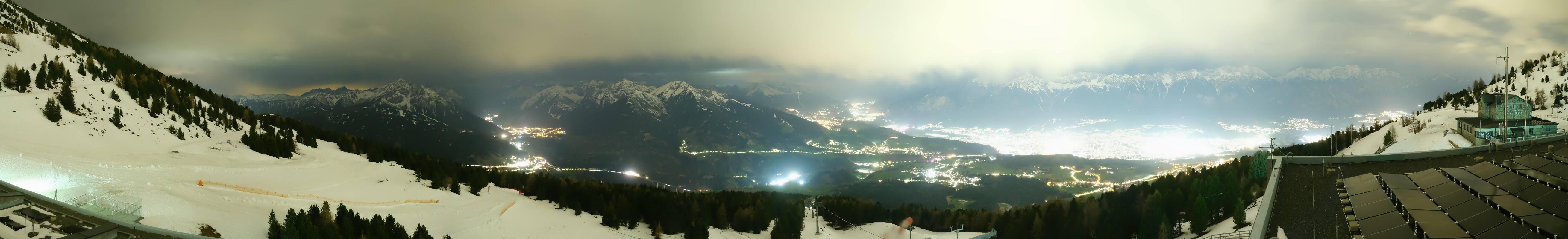 Archiv Foto Webcam Patscherkofel - Blick auf Innsbruck