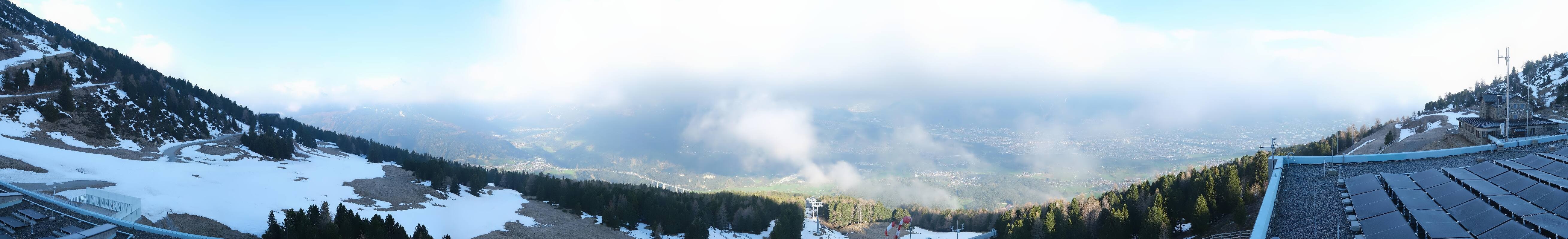 Archiv Foto Webcam Patscherkofel - Blick auf Innsbruck