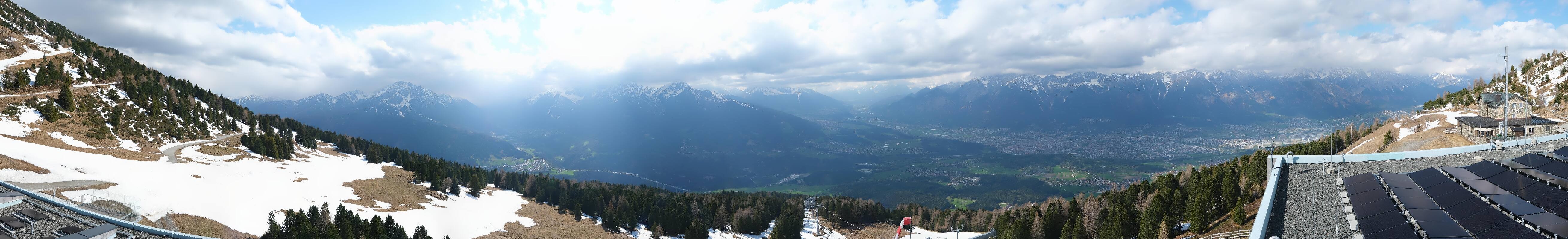 Archiv Foto Webcam Patscherkofel - Blick auf Innsbruck