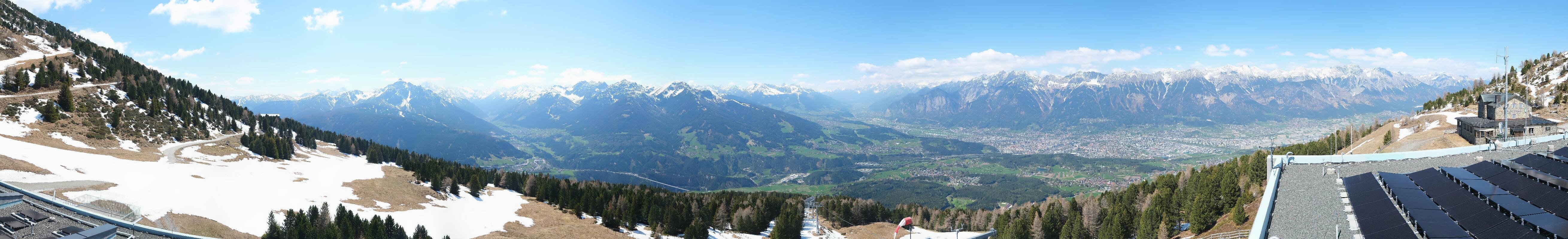 Archiv Foto Webcam Patscherkofel - Blick auf Innsbruck