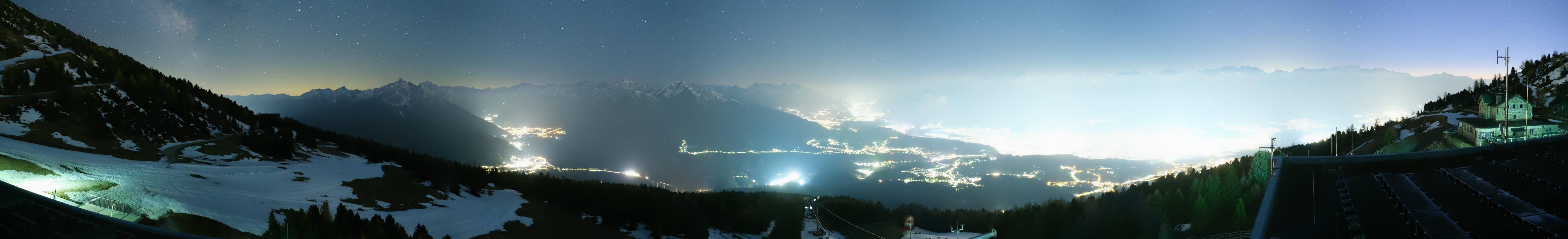 Archiv Foto Webcam Patscherkofel - Blick auf Innsbruck