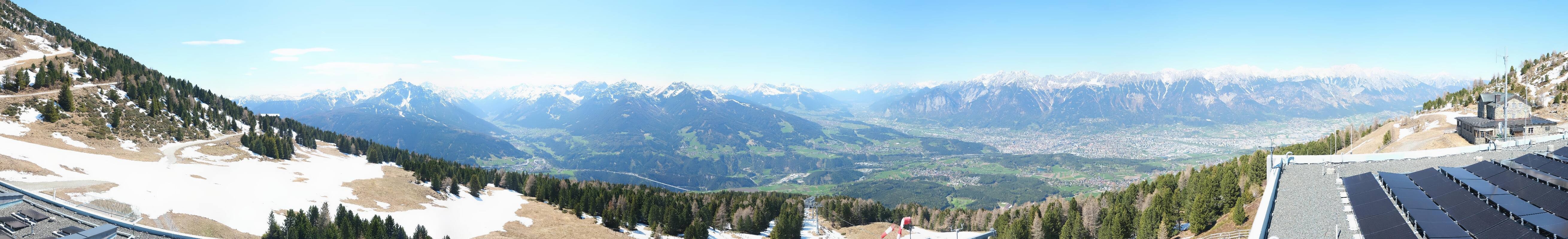 Archiv Foto Webcam Patscherkofel - Blick auf Innsbruck
