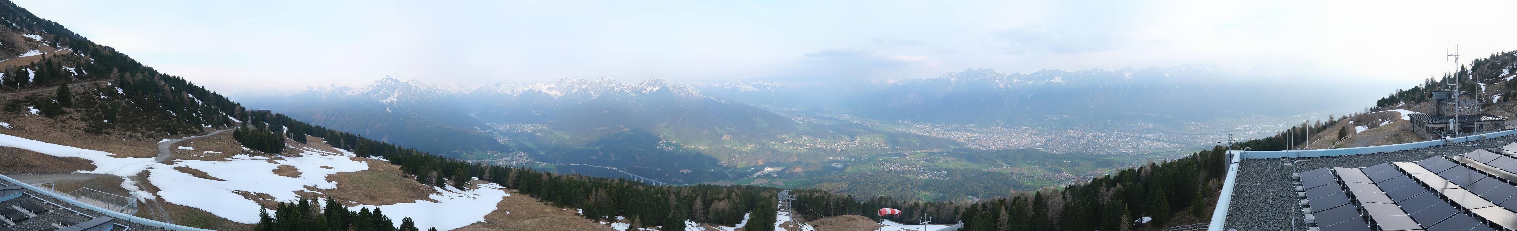 Archiv Foto Webcam Patscherkofel - Blick auf Innsbruck