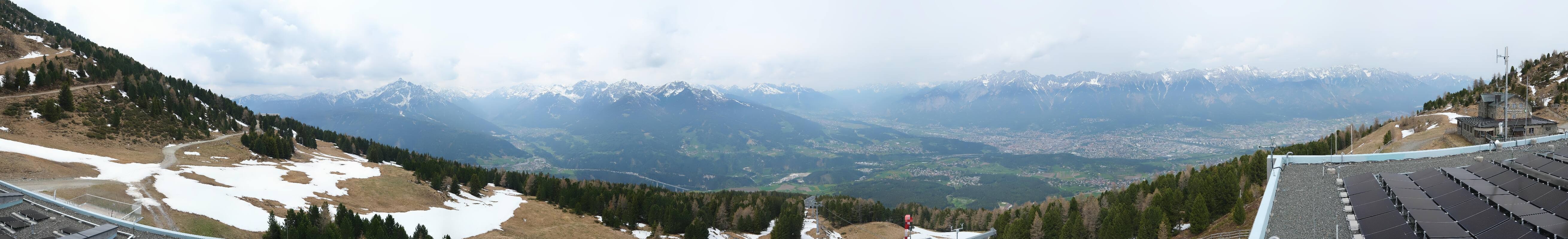 Archiv Foto Webcam Patscherkofel - Blick auf Innsbruck
