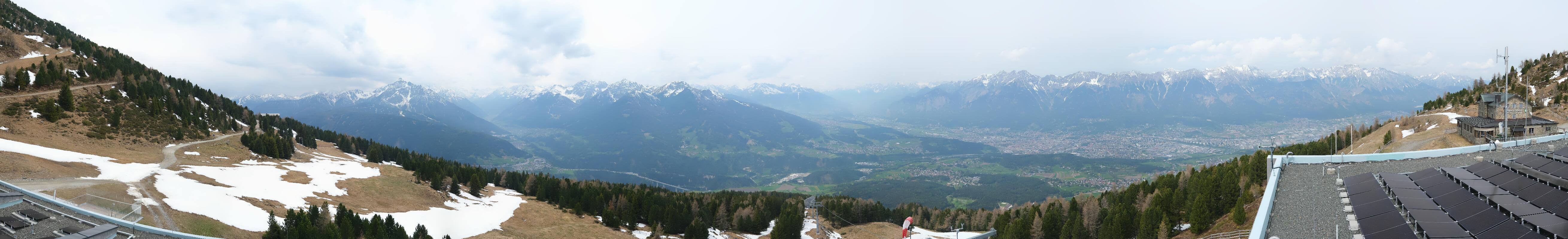 Archiv Foto Webcam Patscherkofel - Blick auf Innsbruck